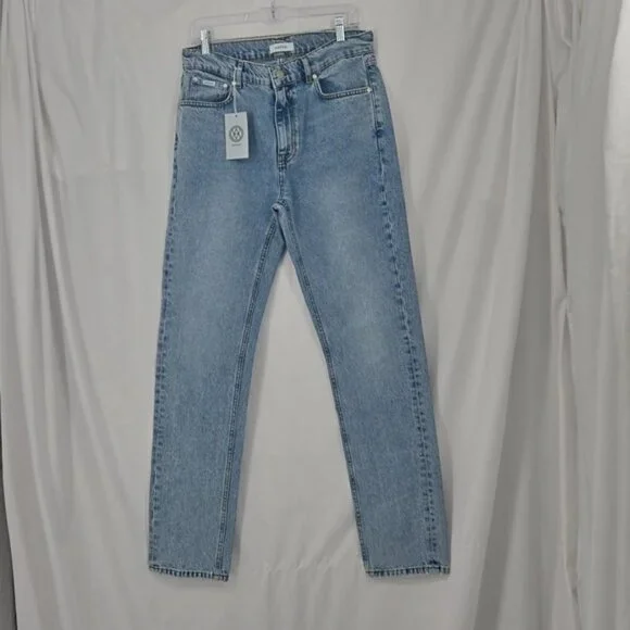 Amendi Rosie - Light Me Up High Rise Cotton Denim Stone Washed W32 L32 - Picture 4 of 16